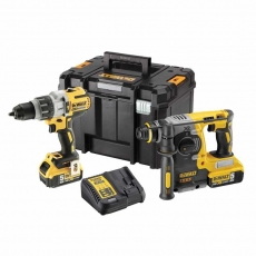DEWALT DCK229P2T 18v Brushless Combi & SDS Twin Pack with 2x5ah Batteries