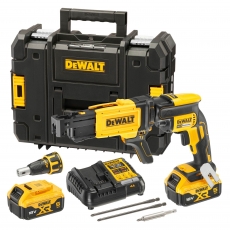 DEWALT DCF620P2K 18v XR Brushless Drywall Screwdriver with 2x5ah Batteries
