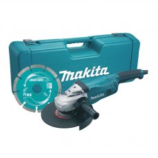 MAKITA GA9020KD 240v 230mm 9" Grinder + Blade & Carry Case