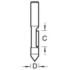 TREND 47/4X1/4TC Pierce & Trim 6.3mm x 18mm