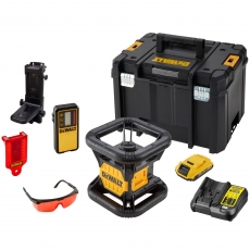 DEWALT DCE074D1R 18v Red Laser Kit With Detector 1x2ah