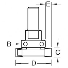 TREND C208X1/2TC Intumescent Cutter 40mm x 10mm