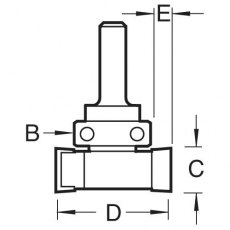 TREND C209X1/4TC Intumescent Cutter 24mm x 10mm