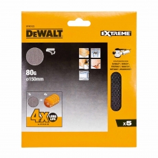 DEWALT DTM3123 150mm 80G Mesh Sanding Disc 5pk