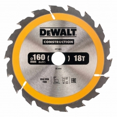 DEWALT DT1931 160x20mm 18T Circ Saw Blade (AC)