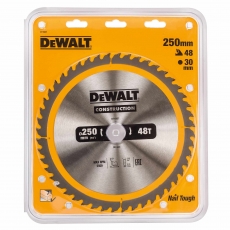 DEWALT DT1957 250x30mm 48T Construction Saw Blade