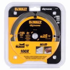 DEWALT DT1471 165x20mm 4T PCD Fibre Cement Blade