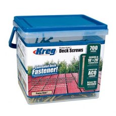 KREG SDK-C2W-700 51mm No.8 Coarse Pan Head Deck Screws 700pk KREG SDK-C2W-700 51mm No.8 Coarse Pan Head Deck Screws 700pk