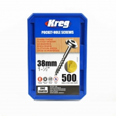KREG SML-C150-500-INT 38mm Coarse Washer Head Screws 500pk KREG SML-C150-500-INT 38mm Coarse Washer Head Screws 500pk