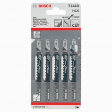 BOSCH 2608630040 Jigsaw blade T 144 D Speed for Wood 5 pack