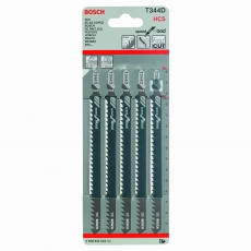 BOSCH Jigsaw blade T 344 D Speed for Wood 5 pack