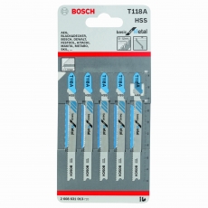BOSCH Jigsaw blade T 118 A Basic for Metal 5 pack