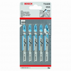BOSCH Jigsaw blade T 118 B Basic for Metal 5 pack