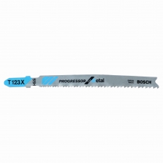 BOSCH Jigsaw blade T 123 XF Progressor for Metal 5 pack