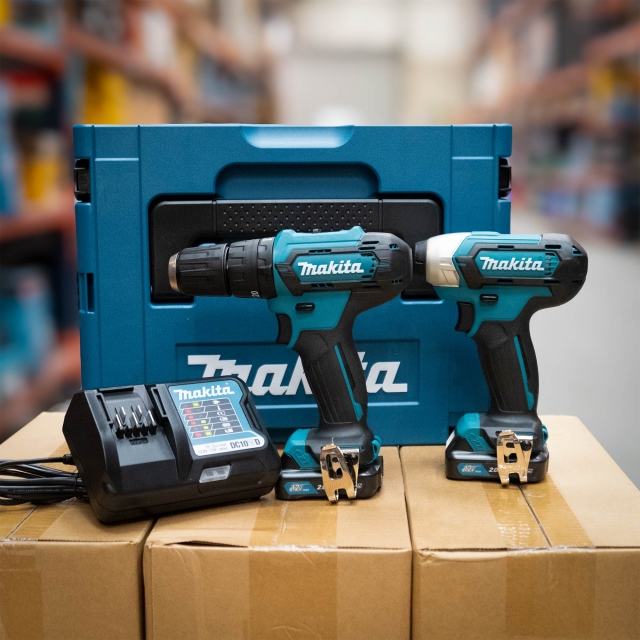 MAKITA MAKITA CLX228AJ 12v HP333/TD110 Drill & Impact Driver Twin Pack with 2x2ah batteries