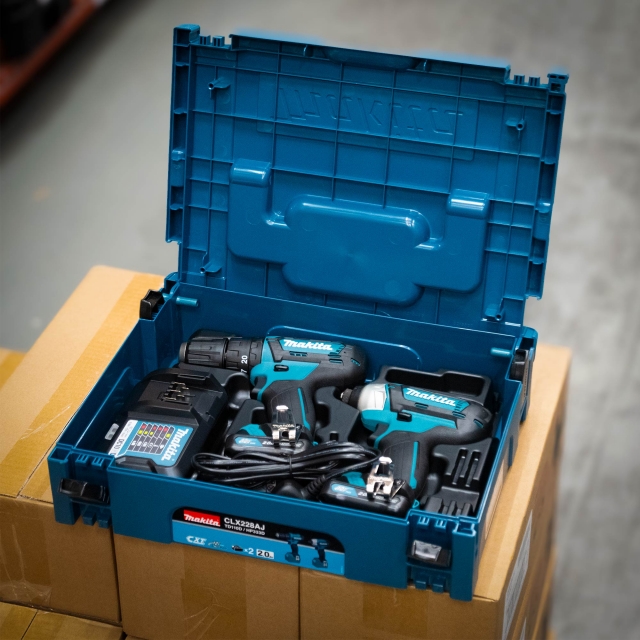 MAKITA MAKITA CLX228AJ 12v HP333/TD110 Drill & Impact Driver Twin Pack with 2x2ah batteries
