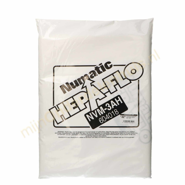NUMATIC NUMATIC NVM-604018 Hepaflo Filter Bag (10 pack) NVM 3AH
