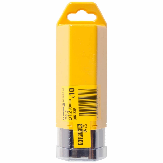 DEWALT DEWALT DT5562QZ 12.5mm EXTREME 2 HSS-G Drill Bit 10 pack