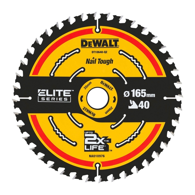 DEWALT DEWALT DT10640QZ 165x20mm 40T Saw Blade (Cordless)