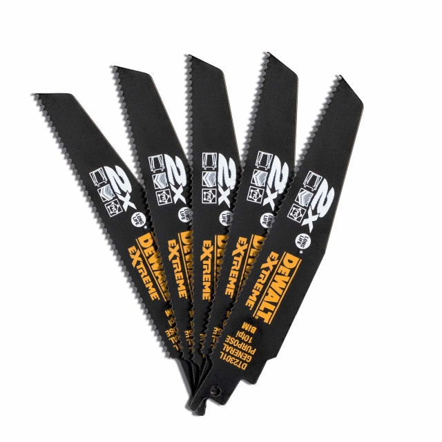 DEWALT DEWALT DT2301LQZ 152mm 2X Life Recip Blade GP 5pk