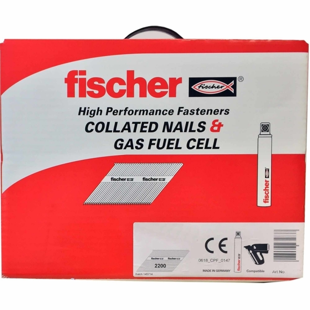 FISCHER FISCHER 534699 75x3.1mm Ring Bright (2200) Nails