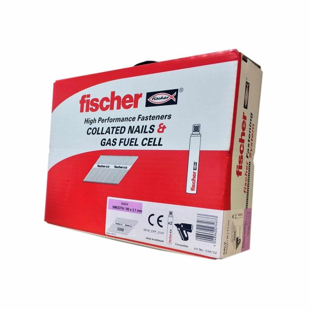 FISCHER FISCHER 534704 63x2.8mm Ring Galv (3300) Nails