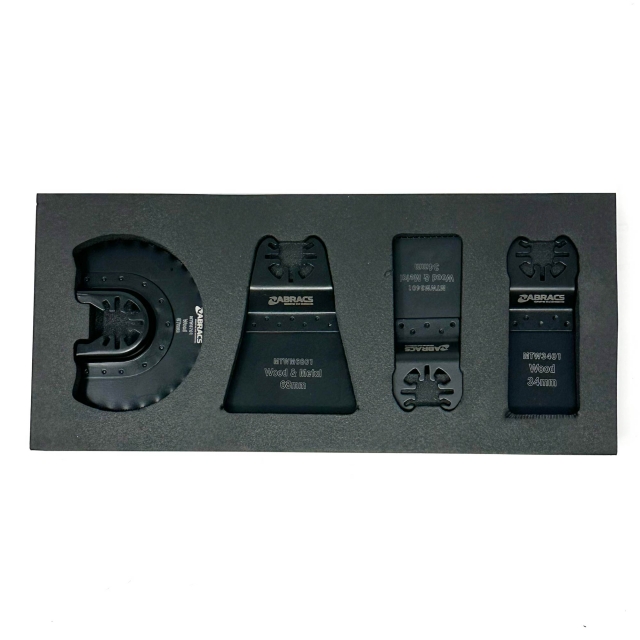 ABRACS ABRACS MTWMSET4 4 piece Multi Tool Set - Wood & Metal