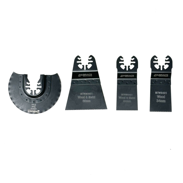 ABRACS ABRACS MTWMSET4 4 piece Multi Tool Set - Wood & Metal