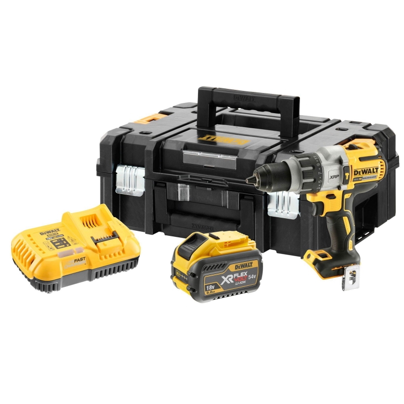 DEWALT DEWALT DCD996X1 18v Flexvolt Brushless Combi Drill with 1x9ah Battery