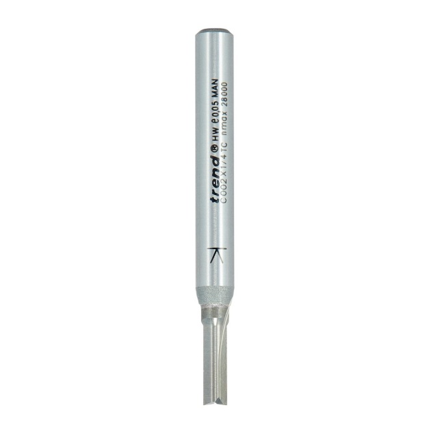 TREND TREND C002X1/4TC Two Flute Cutter 4mm x 11.1mm