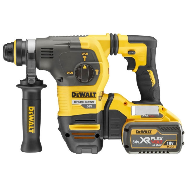 DEWALT DEWALT DCH333X2 54v Flexvolt SDS Plus Hammer Drill with 2x 9ah Batteries
