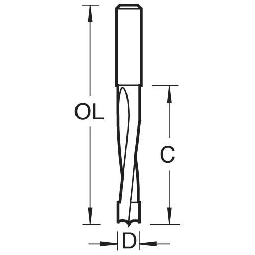 TREND TREND C174X8MMTC Router Dowel Drill 5mm x 35mm