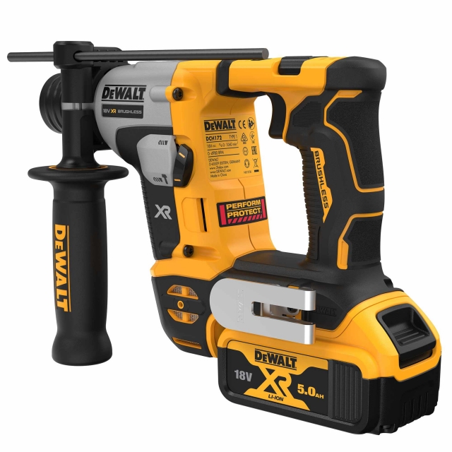DEWALT DEWALT DCH172P2 18v Brushless Compact SDS Plus Hammer Drill with 2x5ah Batteries