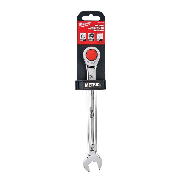 MILWAUKEE MILWAUKEE 4932471507 Maxbite Ratcheting Combination Spanner 14mm