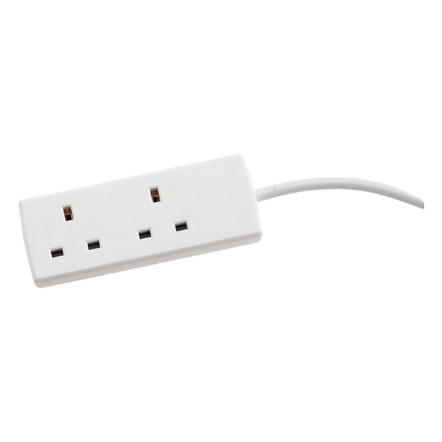 DETA DETA B2W2MP 2 Socket 2m Unswitched Extension Lead