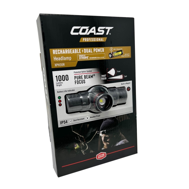 COAST COAST XPH30R Rechargeable Head Torch 1000 Lumens