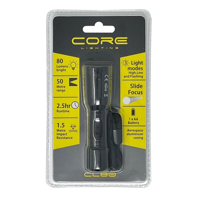 CORE LIGHTING CORE LIGHTING CL80 Focusing Torch - 80 Lumens