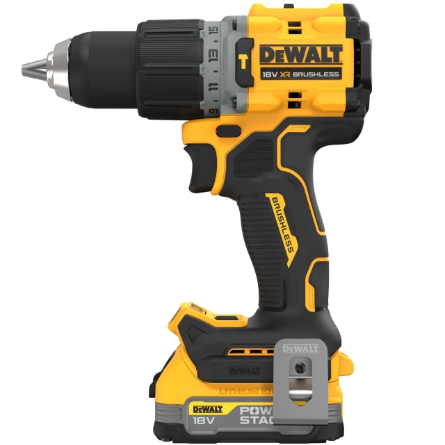 DEWALT DEWALT DCD805E2T 18v Brushless Combi Drill with 2 x Powerstack Batteries