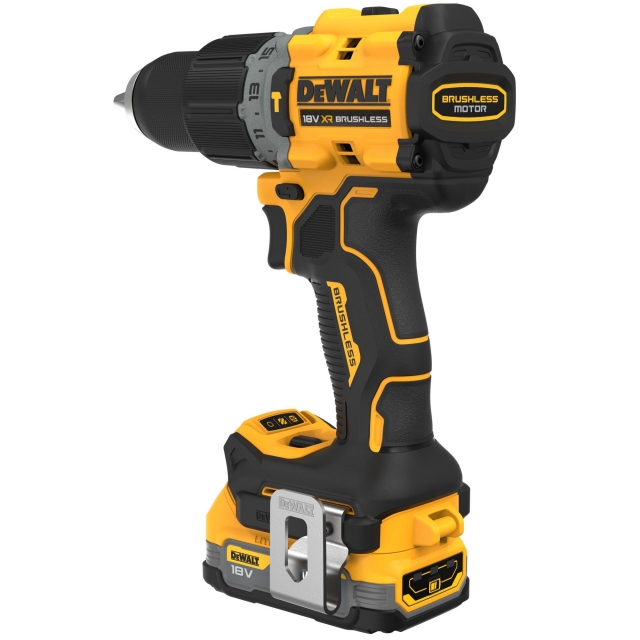 DEWALT DEWALT DCD805E2T 18v Brushless Combi Drill with 2 x Powerstack Batteries