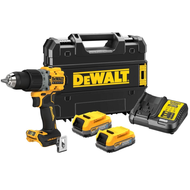 DEWALT DEWALT DCD805E2T 18v Brushless Combi Drill with 2 x Powerstack Batteries