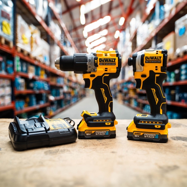 DEWALT DEWALT DCK2050E2T 18v DCD805/DCF850 Twin Pack with 2 x Powerstack Batteries
