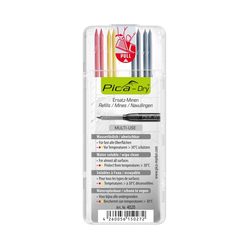 PICA PICA4020 Dry Refils - Black/Red/Yellow