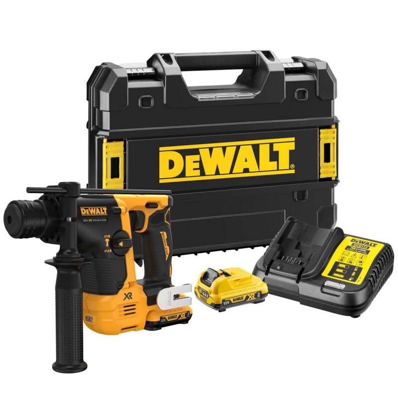 DEWALT DEWALT DCH072L2 12v Brushless Compact SDS Plus Hammer Drill with 2x3ah Batteries