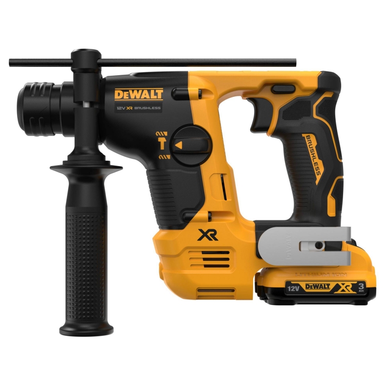 DEWALT DEWALT DCH072L2 12v Brushless Compact SDS Plus Hammer Drill with 2x3ah Batteries