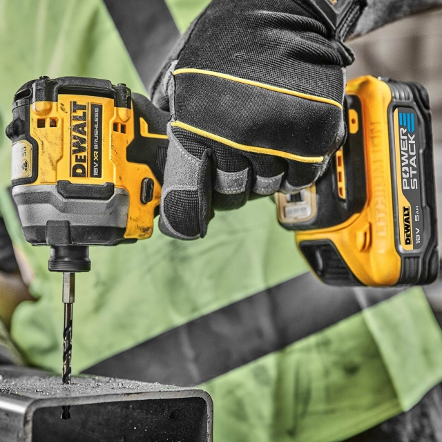 DEWALT DEWALT DCK2050H2T 18v Brushless DCD805/DCF850 Twin Pack with  2x5ah Powerstack Batteries