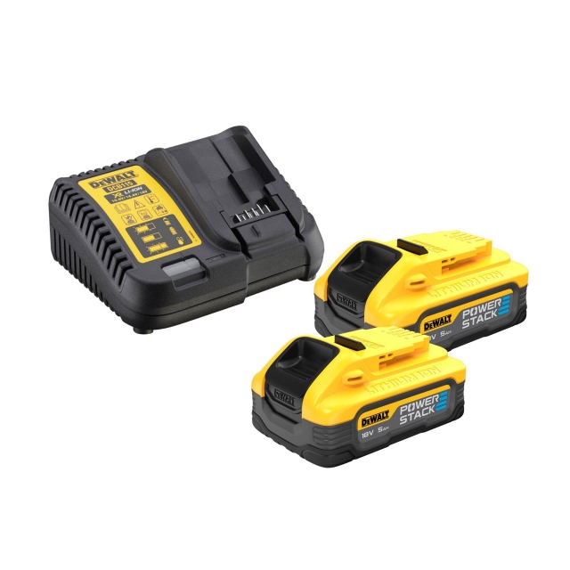 DEWALT DEWALT DCK2050H2T 18v Brushless DCD805/DCF850 Twin Pack with  2x5ah Powerstack Batteries