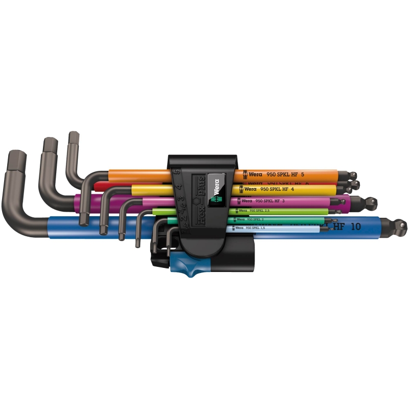 WERA WERA 950S packL/9SMN HF 9 piece Ball End L-Hex Key Set