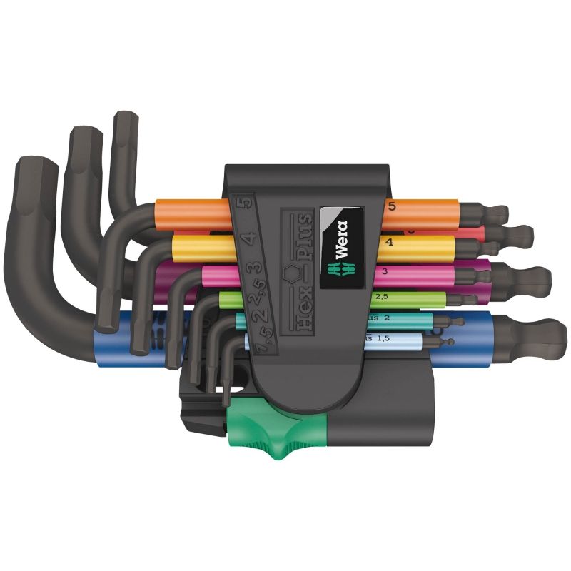 WERA WERA 950/9 Hex-Plus 9 piece Multicolour 2 L-Key Set