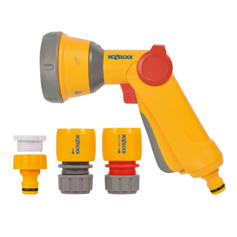 HOZELOCK HOZELOCK 100-004-562 Multi Spray Gun Soft Touch & Fittings Starter Set