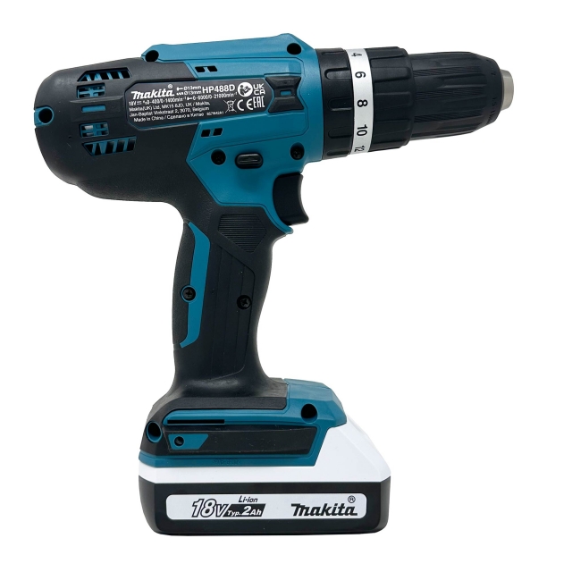 MAKITA MAKITA HP488DAEX1 18v G-Series Combi Drill with 2x2ah+Accessories